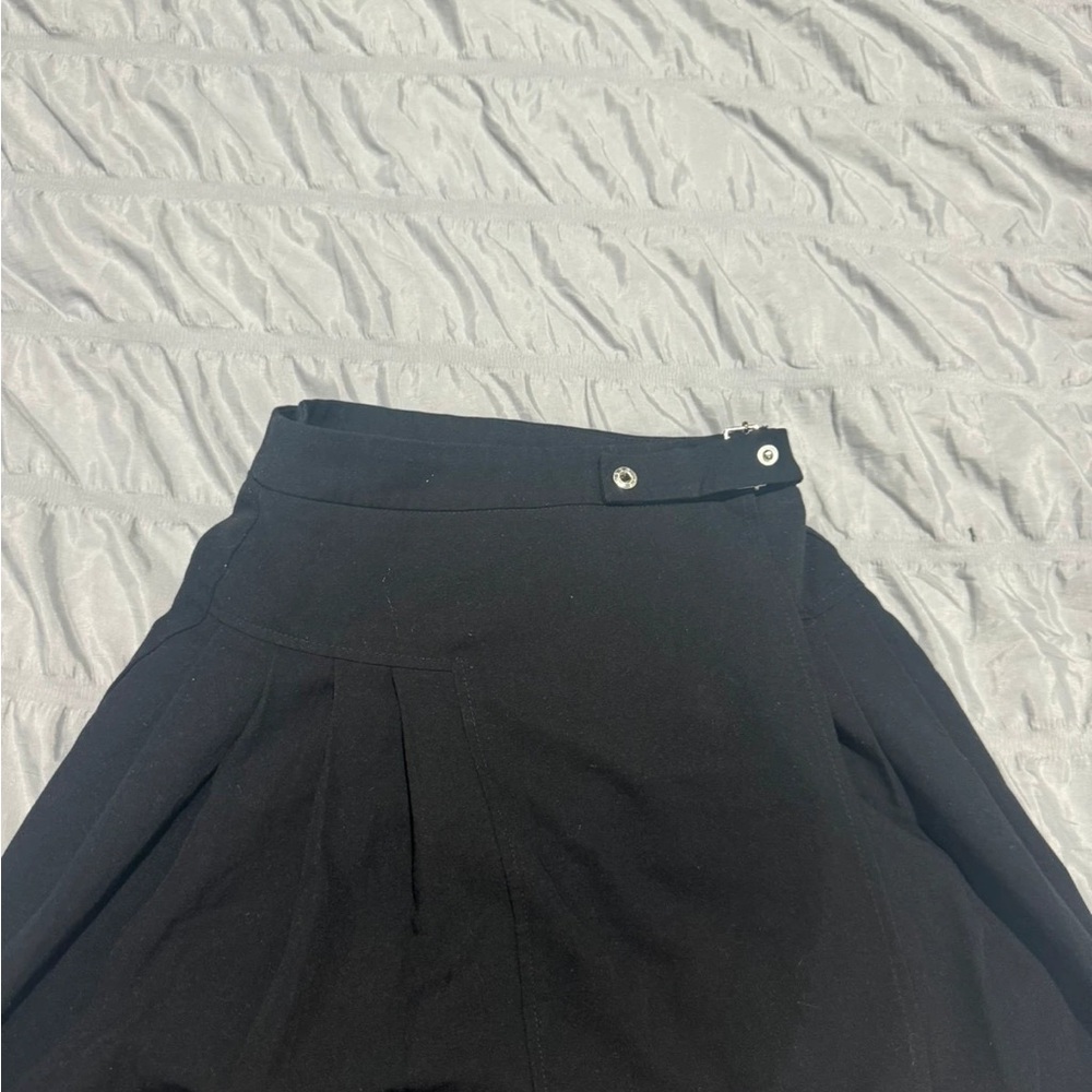 Topshop Black A-Line Skirt